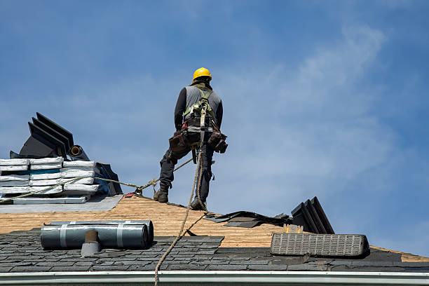 Professional Roofing technician working in Bangor, ME